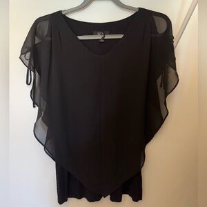 Size Medium BCX black blouse